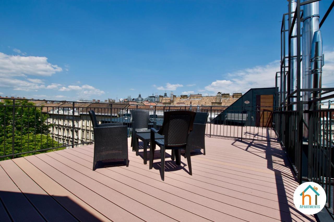 Premium Apartment By Hi5 - Penthouse Studio + Rooftop Budapest Eksteriør billede